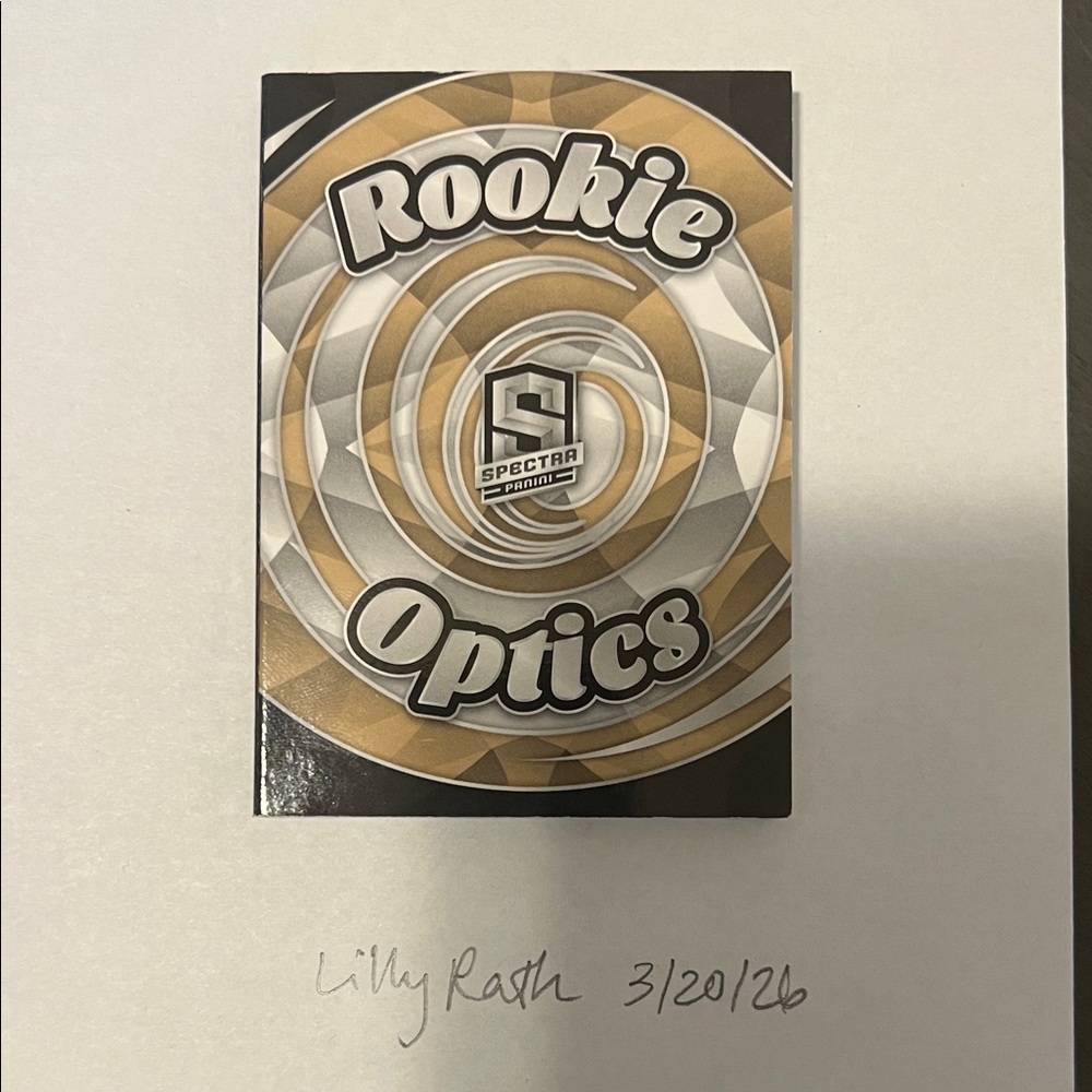 Spectra Rookie Optics Trading Card